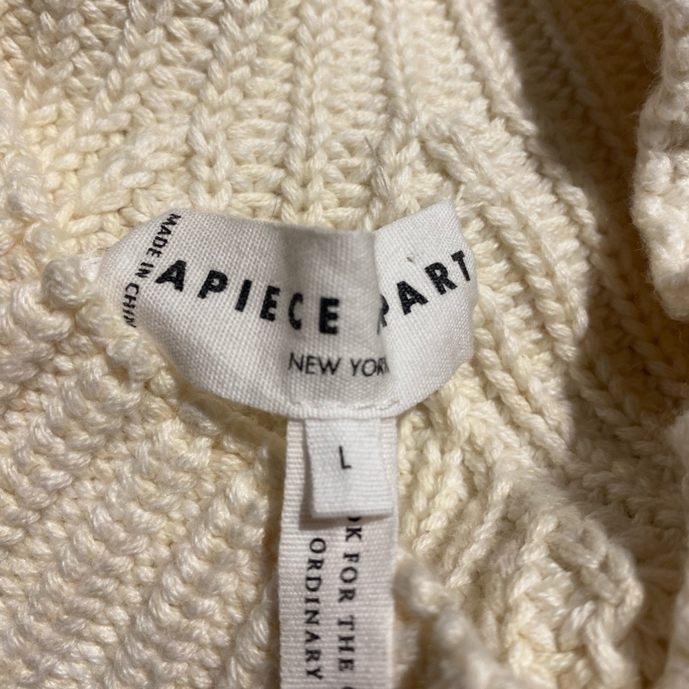 Apiece Apart cream sweater L - Picture 10 of 12